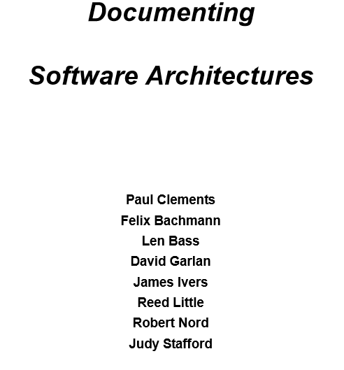 DocumentingSoftwareArchitectures
