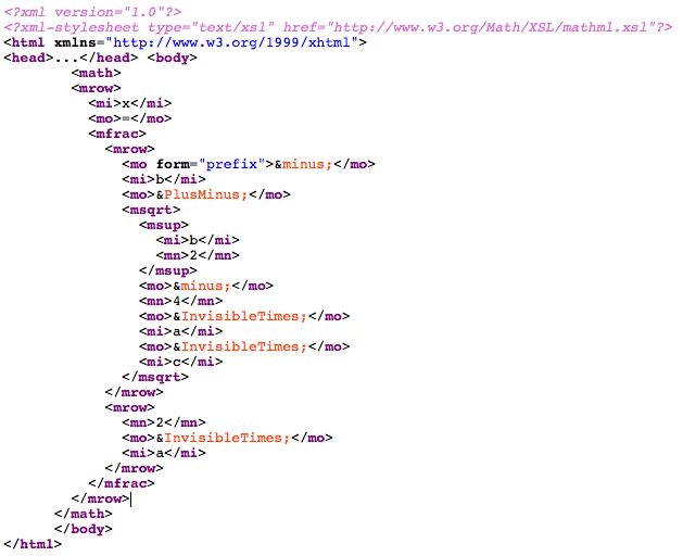mathML